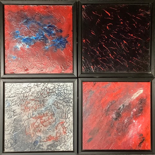 111A - Gary Thomas (contemporary)
A set of four, Abstract, Contrast, What Lies Beneath, Pressure and Emergi... 