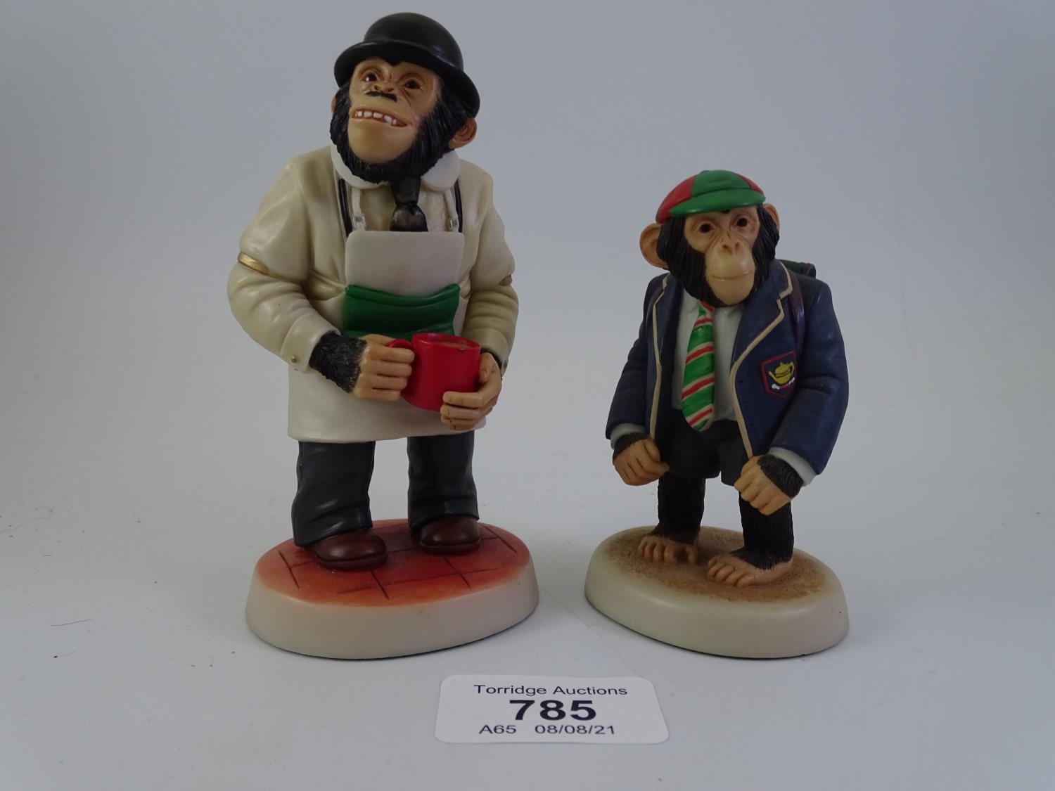 Two Robert Harrop Figurines from the PG Tips Chimp Collection- Mr ...