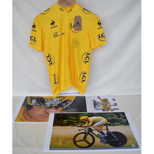 bradley wiggins signed yellow jersey