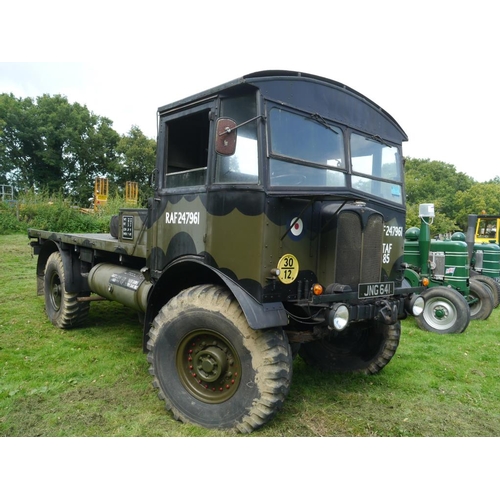 AEC Matador Lorry, ex RAF lorry. runs and drives well, Reg. JNE 641. V5