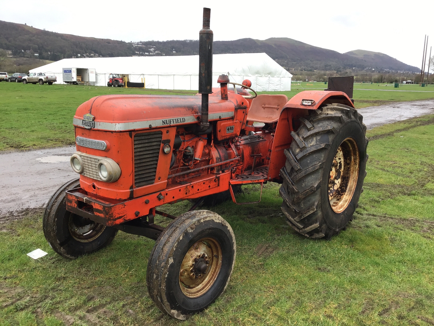 Nuffield 465 tractor. 1967. Power steering, original. Starts and runs