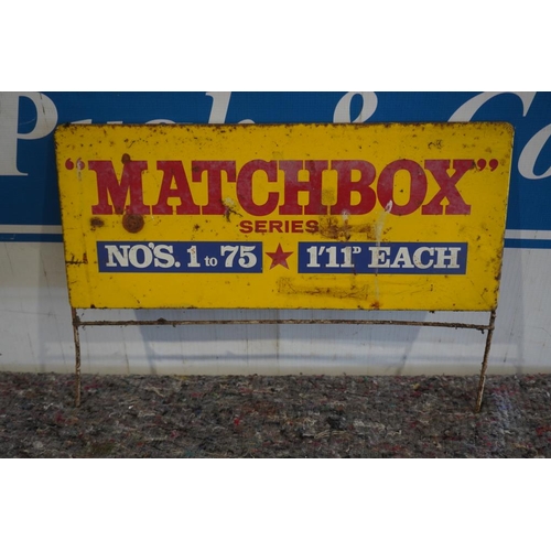 Tin sign Matchbox 19x8"