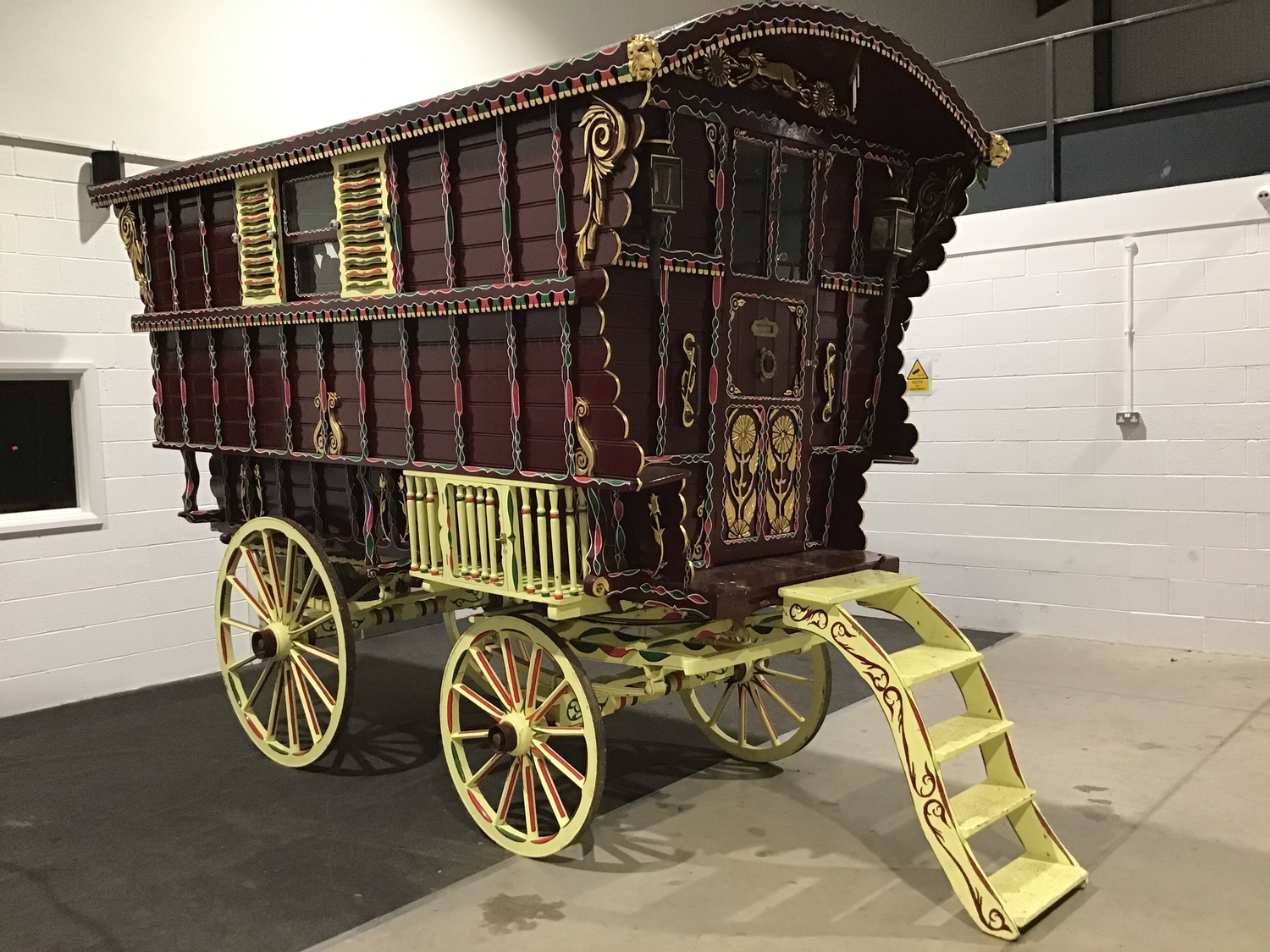 Bill Wrights Bow Top Gypsy Wagon. 1904, Bill Wright Stamped On Both 