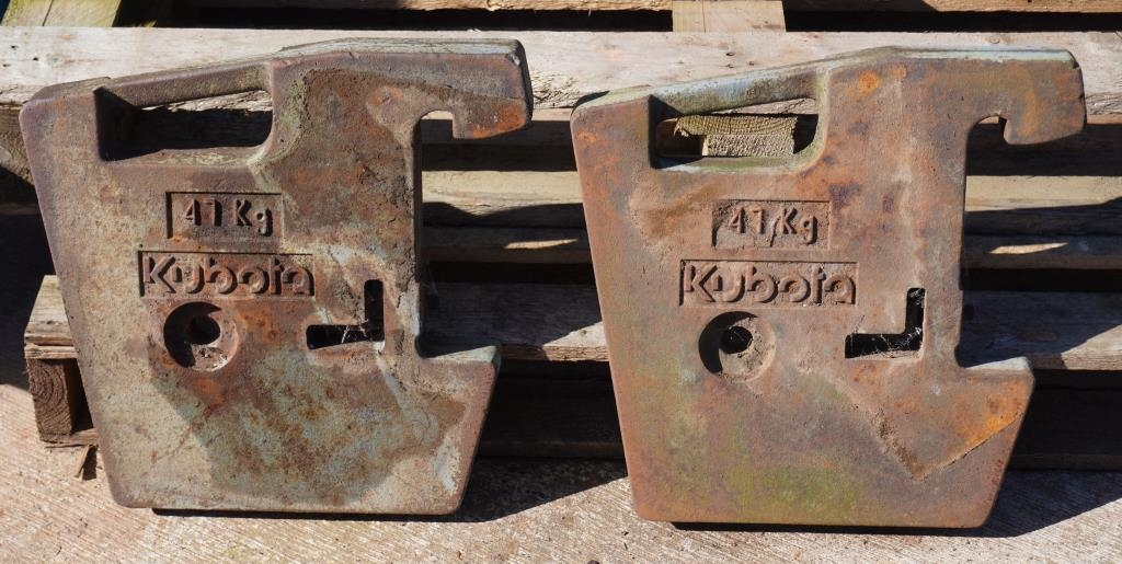 Kubota tractor weights 2