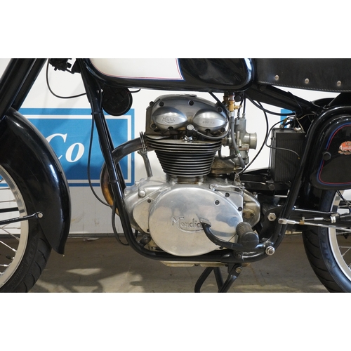427 - Mondial Sport 200 FB motorcycle. 1955, 198cc. Matching numbers, starts and runs well. c/w rims and o... 