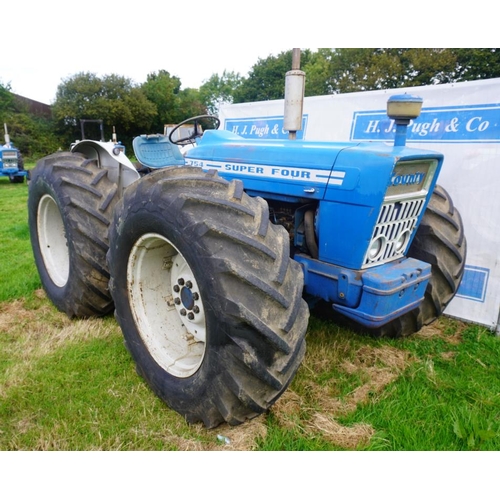 94 - County Super Four 754 Select-O-Speed tractor. Swinging drawbar, original condition, 3637hrs. SN. 203... 