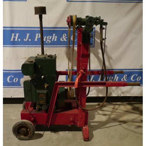 Lister double shearing machine with Lister 28D2H 2HP engine