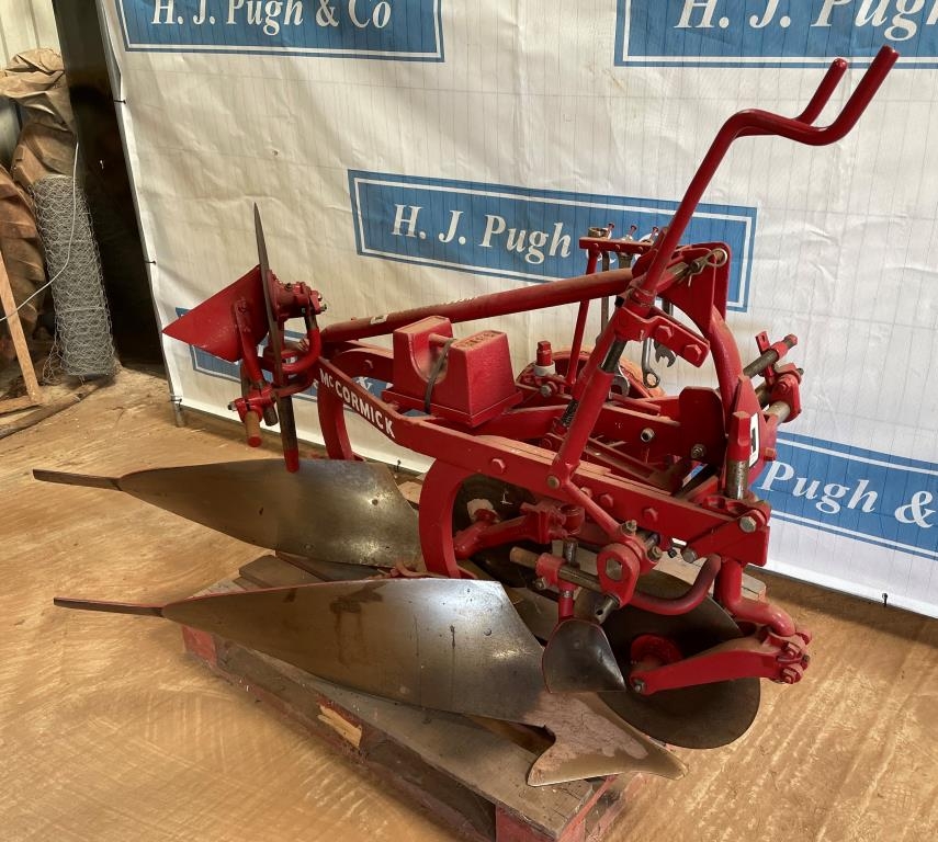 International B12 2 furrow match plough. ACE bodies, modified, with