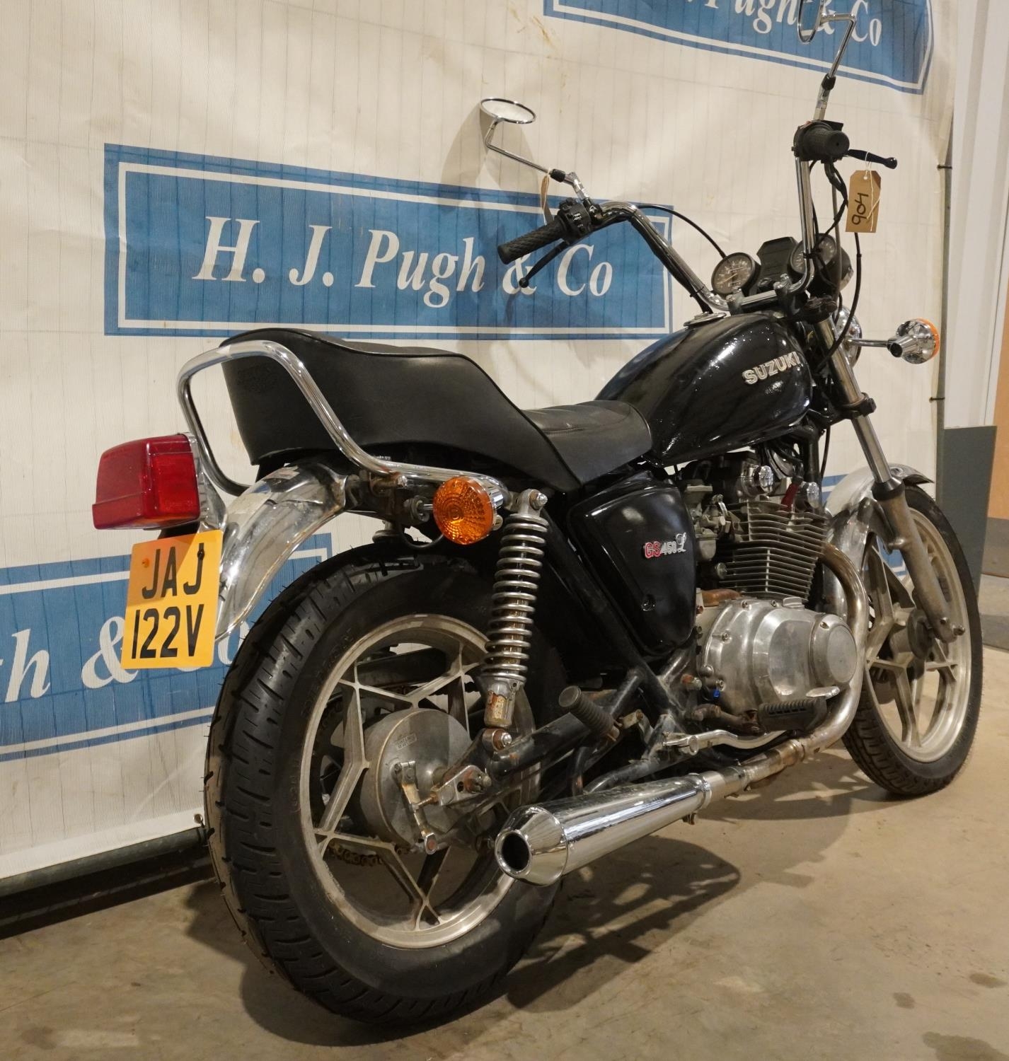 Suzuki GS450L motorcycle. 1980. 448cc. Runs and rides. MOT until 28/02