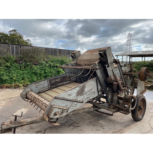 Ransomes Simms And Jefferies Pick Up Baler Complete With Diesel Engine 