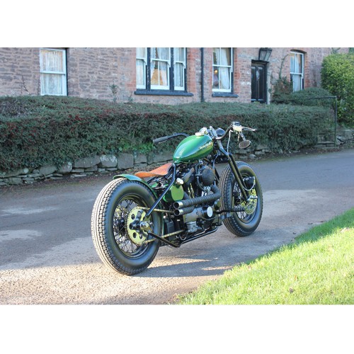 648 - Harley Davidson Sportster Bobber. 2002. 1200cc. Professional build by Bobber Bros in 2015. Black pow... 