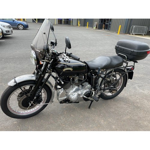 635 - Vincent Rapide motorcycle. 1000cc. 1955. This bike has been modified for road use and was last runni... 