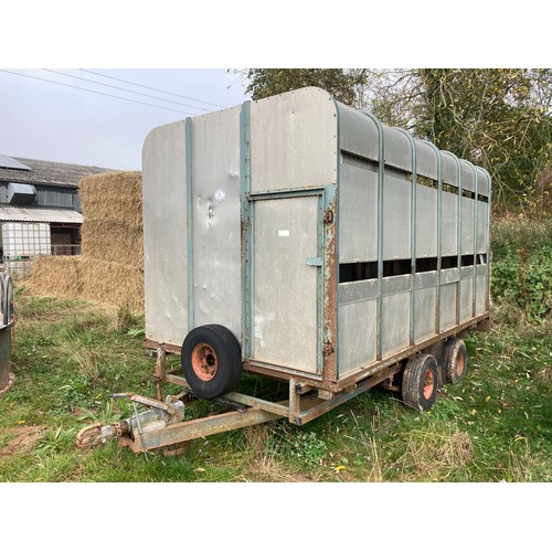 2 - Ifor Williams 12ft stock trailer with decks