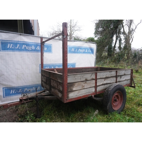 6 - Single axle farm fencing trailer