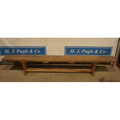 50 - Solid oak bench 110