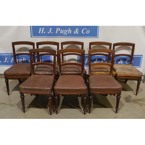 47 - Set of 8 mahogany dining chairs