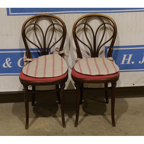 60 - 2 Bentwood bedroom chairs