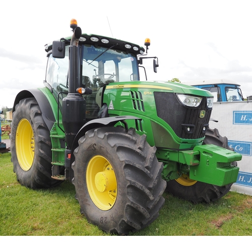 John Deere 6175R tractor. A/C. 50k,  power boost to 200hp. Front suspension and weights. Reg. YX66 UXO, Genuine tractor for sale due to change of business policy.