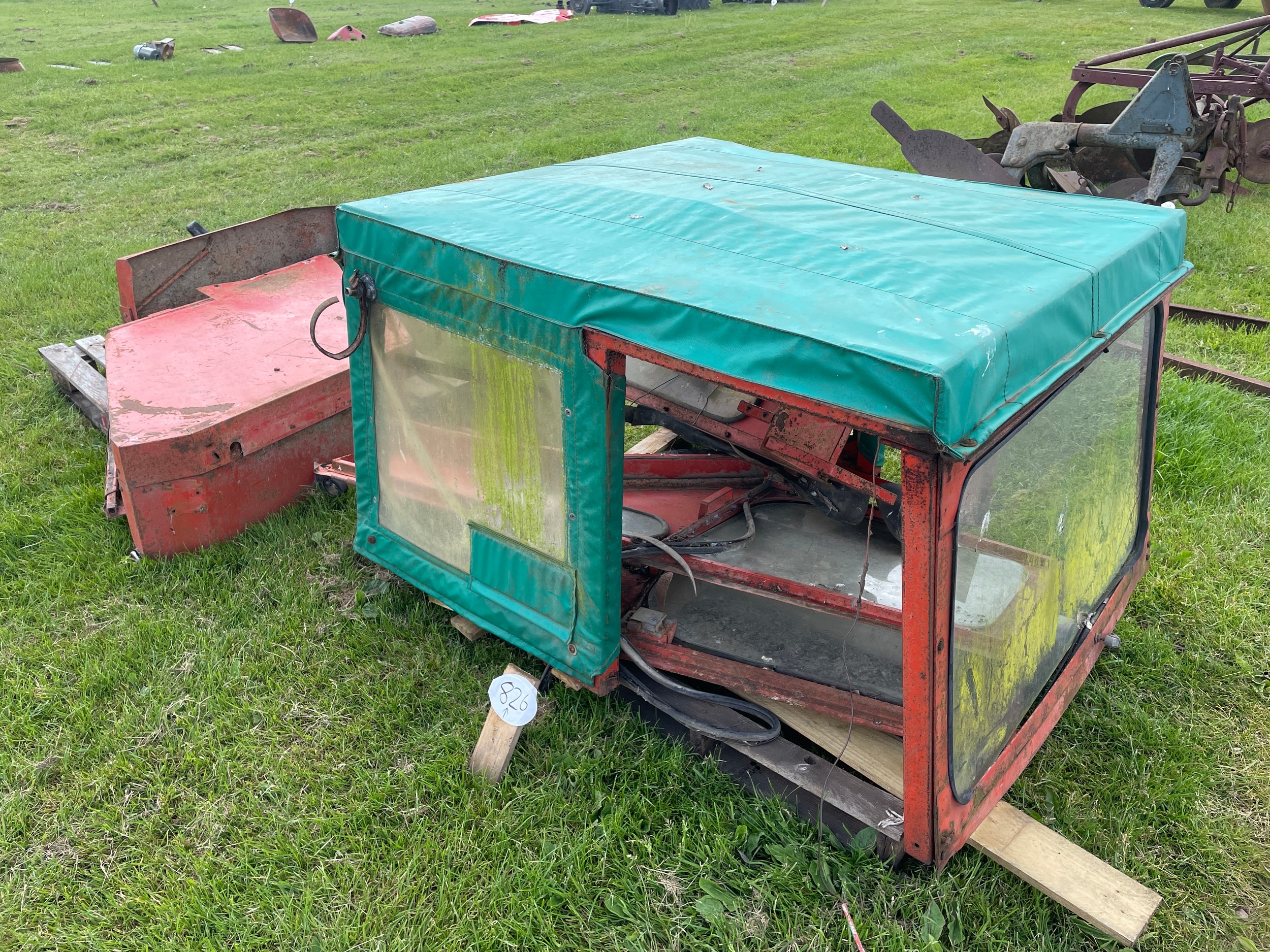 Lambourne safety cab compete with doors and mudguards to fit Nuffield