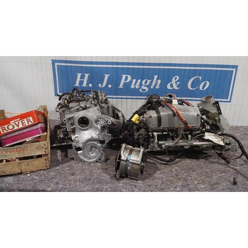 50 - Rover SD1 V8 inlet manifolds, water pump and other parts