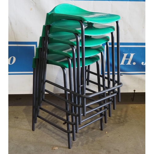 45 - 5 Tall green stools
