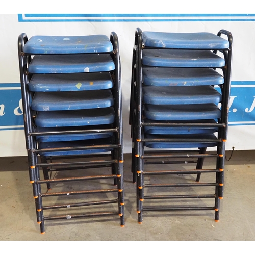 44 - 14 Small blue stools