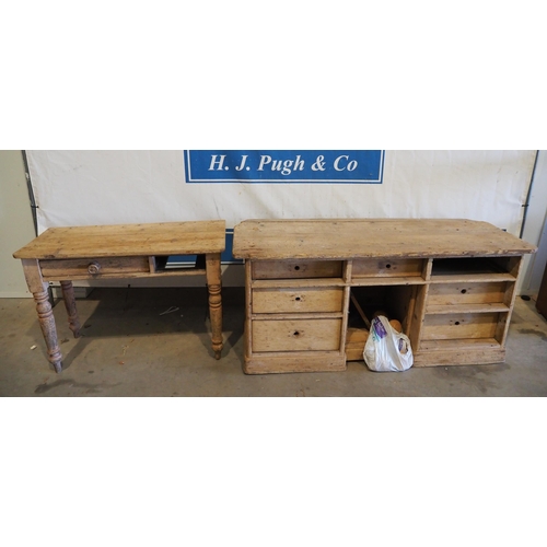 26 - Pine desk and table