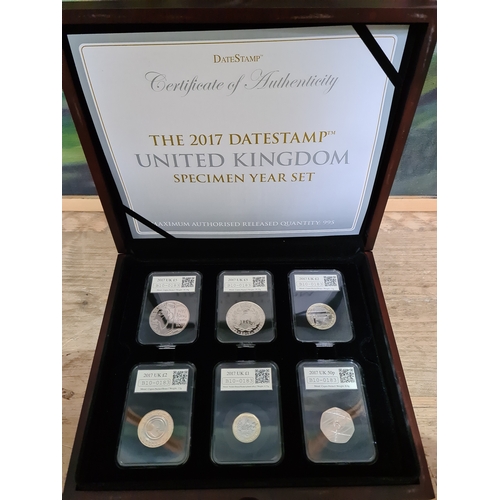 9 - A boxed coin collection; The 2017 datestamp United Kingdom specimen year set.