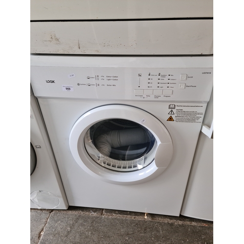 A Logik LVD7W18 tumble dryer.