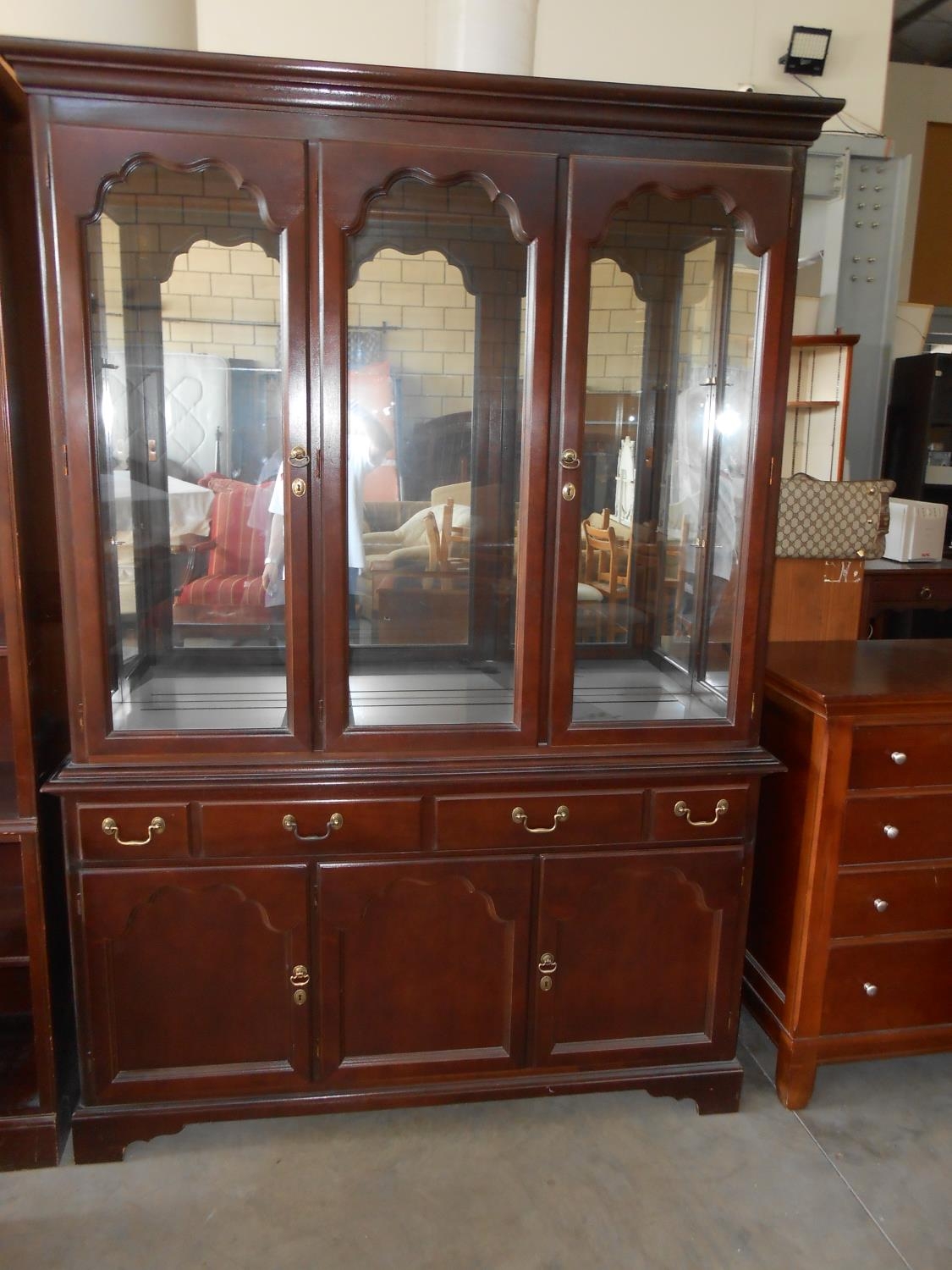 Drexel Heritage Usa Large 2 Piece Display Cabinet Vitrine Code Am7034k