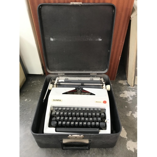 45 - Vintage Olympia Greek Typewriter