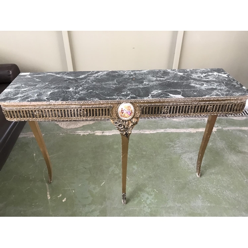17 - Vintage Ornate Console Table (103 W. x 31 D. x 76cm H.)