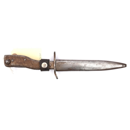 A German Demag Trench Knife Bayonet The Blade Marked Gesetzlich Geschutzt And Demag Duisburg Mark