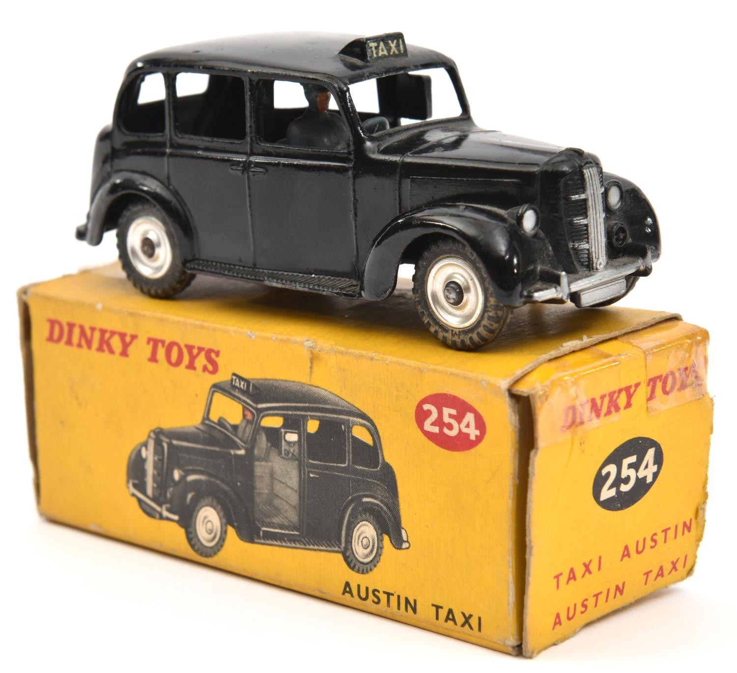 Reproduction Dinky Austin Noir TAXI Nº 254 Box-Box only-FREE POST