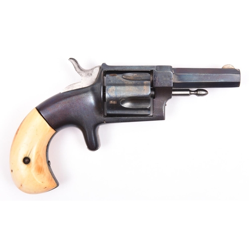 A 5 shot .38” rimfire Hopkins & Allen single action revolver... | Barnebys