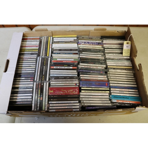 53 - Approx 300 CDs of mainstream rock and pop music from the 1960s to 2000s. Artists include; Cliff Rich... 