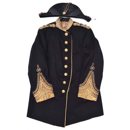 A Victorian blue cloth tunic for a Lieutenant Colonel in the Army Pay ...