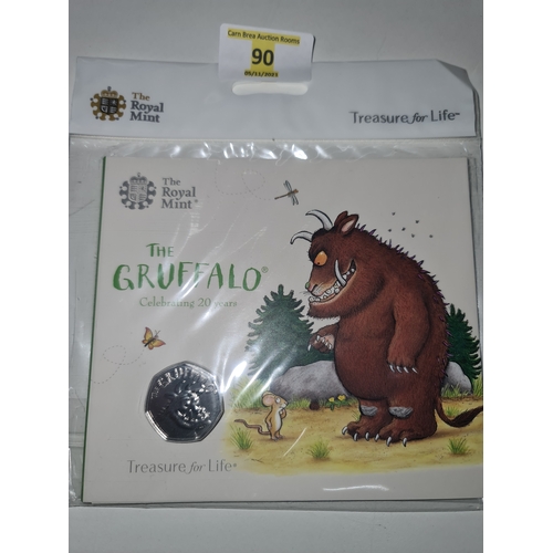 90 - The Gruffalo BUNC 50p 2019 The Royal Mint Packaged