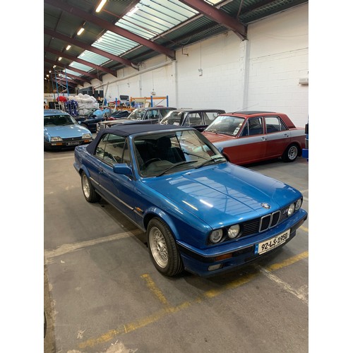 7 - BMW 318i, (E30) Convertible, 1992, Blue Neon Edition, Auto, 124k. Great car