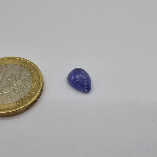 20 - A very nice example of a natural tanzanite stone, of pear shape. Weight of stone 2.58 carats, comes ... 