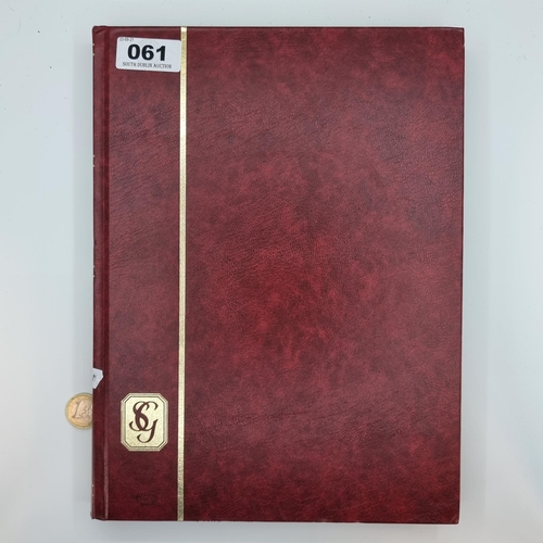 61 - A fully furnished stamp album containing early Irish stamps.