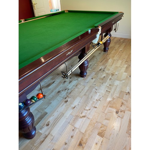 233 - Star Lot : Three quarter size 9 foot Riley Slate bed snooker table, modern table, in super condition... 