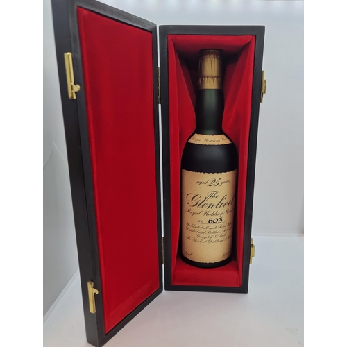 1 - Star Lot: A very fine limited edition bottle of 25 year old Glenlivet Single Malt Scotch Whiskey. Ma... 