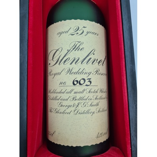 1 - Star Lot: A very fine limited edition bottle of 25 year old Glenlivet Single Malt Scotch Whiskey. Ma... 