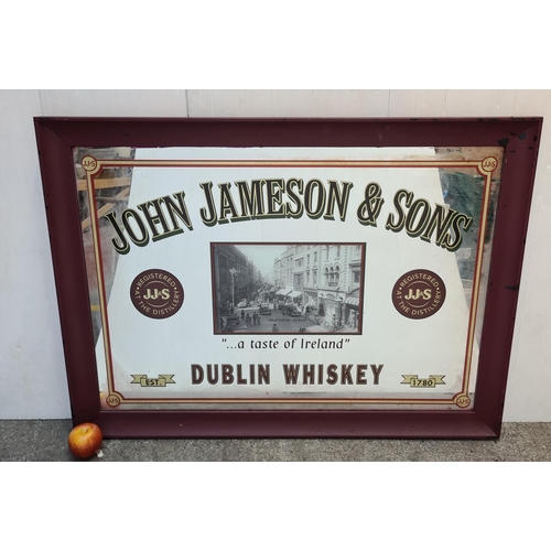 37 - Star Lot : Very large 100% original John Jameson and Sons, Dublin Whiskey mirror. A taste of Ireland... 