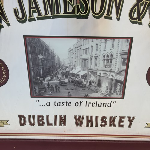 37 - Star Lot : Very large 100% original John Jameson and Sons, Dublin Whiskey mirror. A taste of Ireland... 