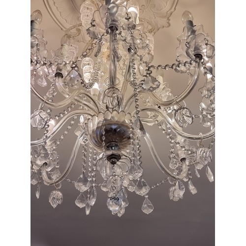 60 - Star Lot Fabulous Italian Crystal 12 branch chandelier. With heavy crystal drops. Fabulous piece 140... 