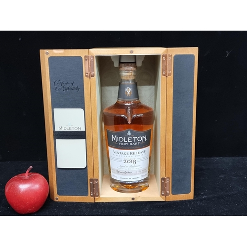 278 - Star Lot : A collectable 700ml bottle of Midleton Very Rare Vintage Release Irish Whiskey. Bottled i... 