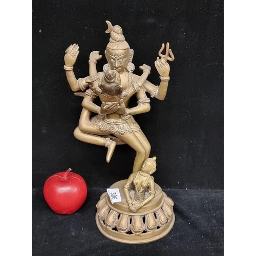 Star Lot A 19th century heavy large brass Tibetan tantric figure, depicting the Yab-Yum (Father / Mother), which represents the union of wisdom, compassion and insight. Very striking piece.