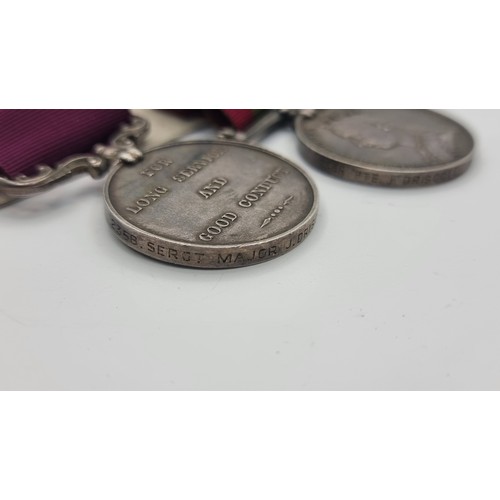 23 - Star Lot : Two rare Victorian Silver service medals, the first is a Afghanistan medal dated 1878-79-... 